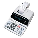Sharp White 12-Digit Fluorescent Display Printing Calculator EL2607PGY