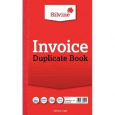 Silvine Duplicate Invoice Book 210x127mm
