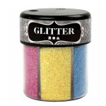 Glitter - asst 6x30g Pastel