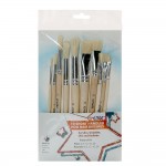 Create - 10 Short Handle Hog Brush Set