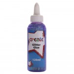 Create - Glitter Glue - 120ml Purple