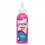 Create - Glitter Glue - 120ml Pink