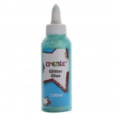 Create - Glitter Glue - 120ml Sea Blue