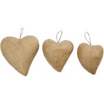 Create Craft - Hearts  6+8+10cm  6 asstd