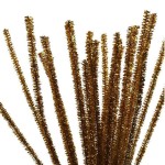 Pipe Cleaners 6Mm 24Pc Gold
