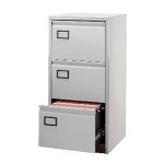 Contract 3 Drawer Steel Filing Grey