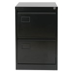 Contract 2 Drawer Steel Filing BLK