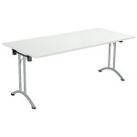 Rectangular 160x70 Folding Meeting Table White