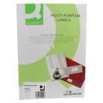 Q-Connect Copier Labels 99.1x139mm 4 Per Sheet White (Pack of 400 Labels)