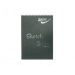 A4 Black Classic Spiral Sketch Pad (135gsm) - 20SHT 