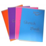 A4 Assorted Classic Spiral Sketch Pad (135gsm) - 20SHT